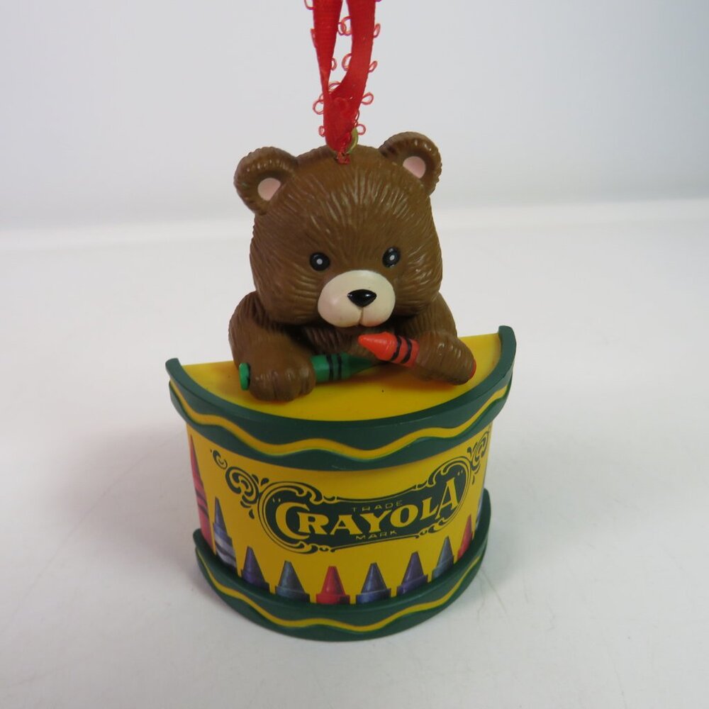 Crayola Christmas Ornament Teddy Bear Collectable 1992
